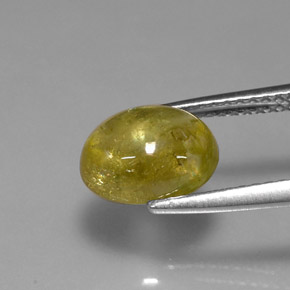 Esfena amarelo natural 2,42ct, transparente, transparente/translúcido