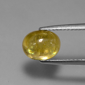 Esfena amarelo dourado natural 2,58ct, transparente, transparente/translúcido