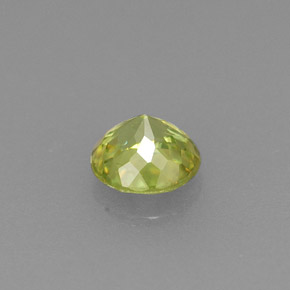 Esfena verde natural 0,39ct, corte redondo, VVS-VS
