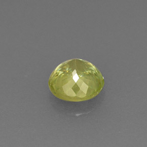 Esfena verde natural 0,44ct, corte redondo, VVS-VS