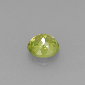 Esfena verde natural 0,41ct, corte redondo, VS