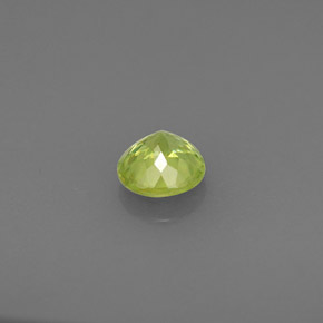 Esfena verde natural 0,44ct, corte redondo, VS