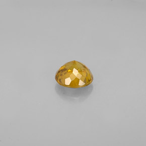 Esfena amarelo natural 0,55ct, corte redondo, VVS-VS