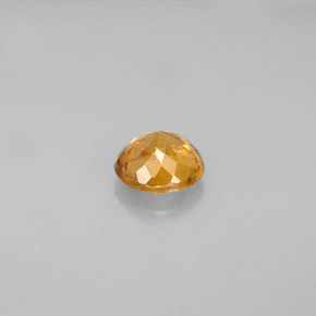 Esfena laranja natural 0,67ct, corte redondo, VVS-VS