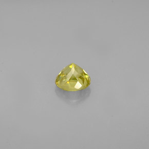 Esfena amarelo natural 0,45ct, corte redondo, VVS-VS