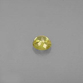 Esfena amarelo natural 0,40ct, corte redondo, VVS-VS
