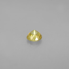 Esfena amarelo natural 0,34ct, corte redondo, VS