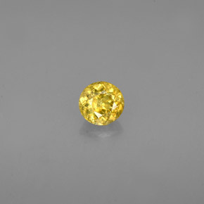 Esfena Dourado Esverdeado Natural 0.34ct, Corte Redondo, VS