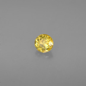 Esfena Dourado Esverdeado Natural 0.34ct, Corte Redondo, VS