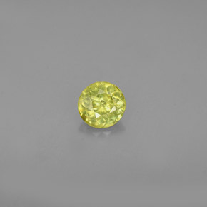 Esfena verde natural 0,36ct, corte redondo, VS-SI