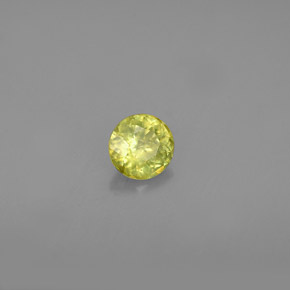 Esfena verde natural 0,36ct, corte redondo, VS-SI