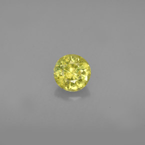 Esfena verde natural 0,57ct, corte redondo, VS-SI