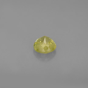 Esfena verde natural 0,57ct, corte redondo, VS-SI