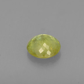 Esfena verde natural 0,51ct, corte redondo, VS