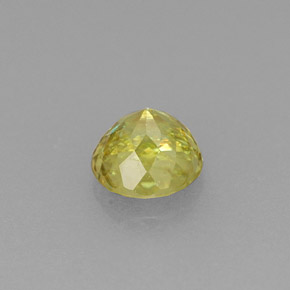 Esfena amarelo natural 0,47ct, corte redondo, VS