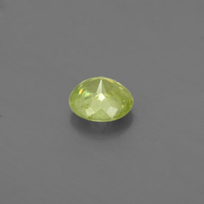 Esfena amarelo natural 0,39ct, corte redondo, VS-SI