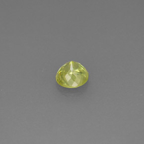 Esfena verde natural 0,38ct, corte redondo, VS