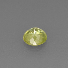 Esfena verde natural 0,41ct, corte redondo, VS