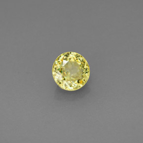 Esfena verde natural 0,46ct, corte redondo, VS