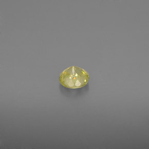 Esfena amarelo natural 0,35ct, corte redondo, VS