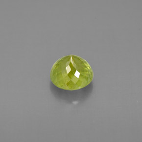 Esfena verde natural 1,08ct, corte redondo, VS-SI