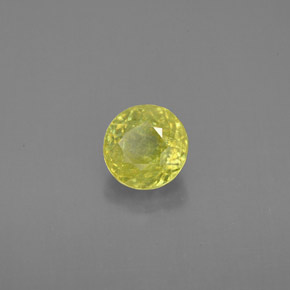 Esfena Verde amarelado Natural 1.04ct, Corte Redondo, VS-SI