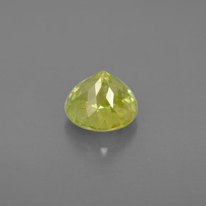 Esfena verde natural 1,25ct, corte redondo, VS-SI