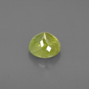 Esfena verde natural 1,50ct, corte redondo, VS-SI