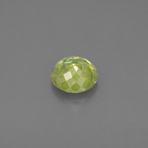 Esfena verde natural 0,97ct, corte redondo, VS-SI