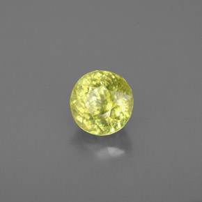 Esfena verde natural 1,06ct, corte redondo, VS-SI