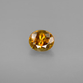 Esfena multicolorido natural 1,48ct, corte oval, VVS-VS