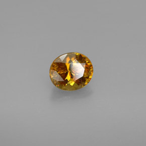 Esfena multicolorido natural 1,48ct, corte oval, VVS-VS