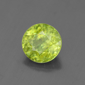 Esfena verde natural 1,76ct, corte redondo, SI