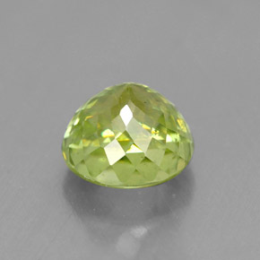 Esfena verde natural 1,55ct, corte redondo, SI