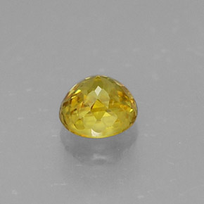 Esfena amarelo natural 0,41ct, corte redondo, VS