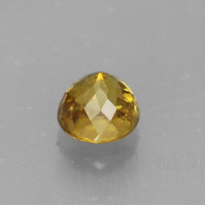 Esfena ouro natural 0,54ct, corte redondo, VS