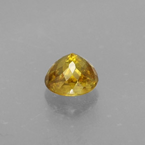 Esfena Amarelo Dourado Natural 0.43ct, Corte Redondo, VS