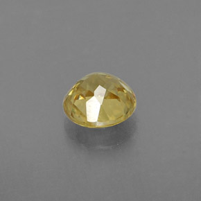 Esfena amarelo natural 0,47ct, corte redondo, VVS-VS