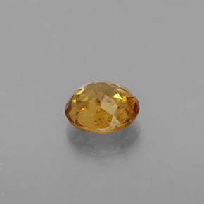Esfena amarelo natural 0,43ct, corte redondo, VS-SI