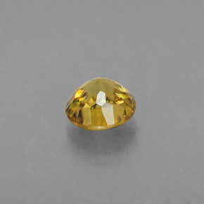 Esfena amarelo natural 0,42ct, corte redondo, VS