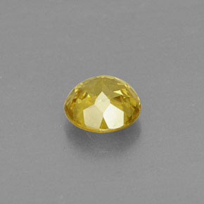 Esfena Amarelo Dourado Natural 0.45ct, Corte Redondo, VVS-VS