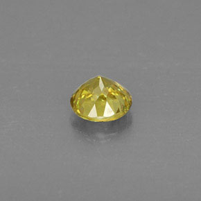 Esfena amarelo natural 0,50ct, corte redondo, VVS-VS