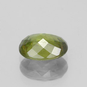 Esfena Verde Dourado Natural 1.52ct, Corte Oval, VS-SI