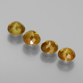 Pedras preciosas de esfena verde natural de 1,71 ct, corte redondo, SI