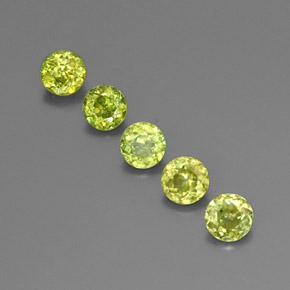 Pedras preciosas de esfena ouro natural de  ct, corte redondo, VS-SI