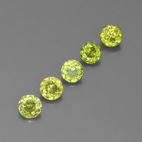 Pedras preciosas de esfena ouro natural de  ct, corte redondo, VS-SI