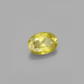 Esfena ouro natural 0,92ct, corte oval, VS-SI