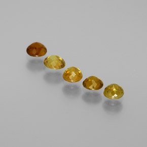 Pedras preciosas de esfena multicolorido natural de 1,21 ct, corte redondo, VS-SI