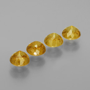 Pedras preciosas de esfena ouro natural de  ct, corte redondo, VS-SI