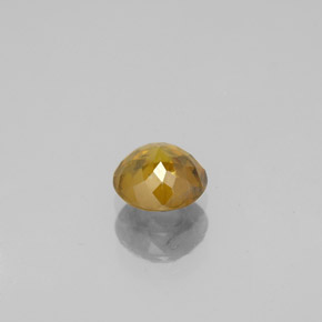 Esfena Laranja Dourada Natural 0.61ct, Corte Redondo, VS-SI